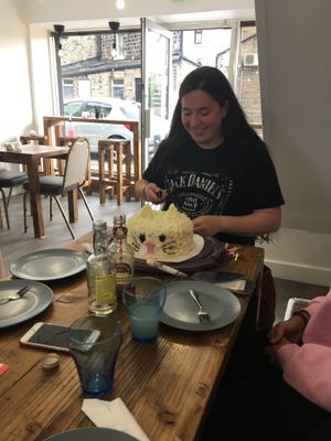 Lovely afternoon for my daughters 18th ❤️ at Vegan All Sorts in Saltaire