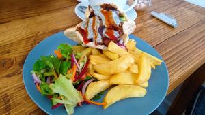 Seitan kebab at Vegan All Sorts in Saltaire