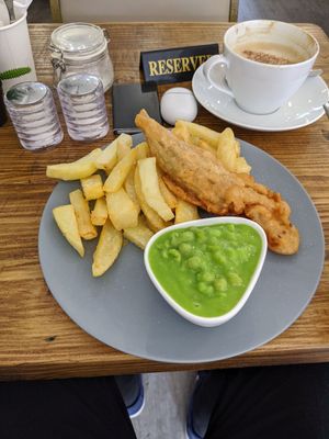 Vegan 'Fish' & Chips at Vegan All Sorts in Saltaire