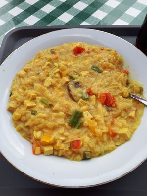 Vegan Asia-Soup with Tofu at Genusscelle in Celle