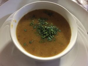 Vegetables Soup at El Galil in Amirim