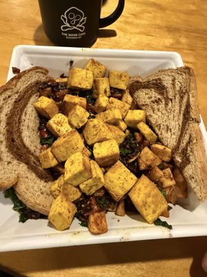 Forbidden hash bowl with tofu & rye   at The Nova Cafe in Bozeman