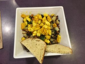 Vegan brunch option at The Nova Cafe in Bozeman