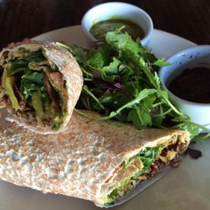 Oyster Mushroom Doner Kebab at Elf Cafe in Los Angeles