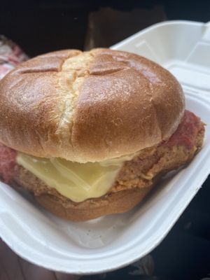 Chick’n Parmesan  at E Burger in Columbus