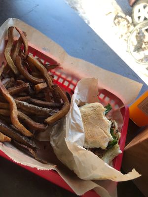 Delicious California “burger.” I’m in love  at E Burger in Columbus