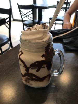 Chocolate milkshake...yum 😍 at E Burger in Columbus