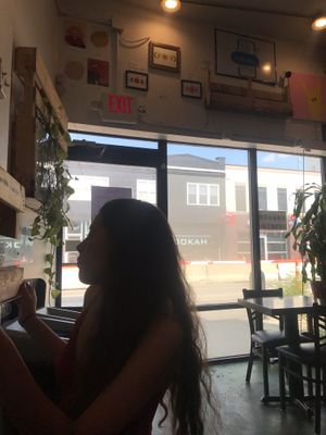 cute plants at E Burger in Columbus