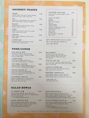 Menu 2019 at Kynd Community - Seminyak in Seminyak