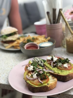 Avocado with fake feta   at Kynd Community - Seminyak in Seminyak