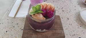Vanilla berry bircher jar at Kynd Community - Seminyak in Seminyak