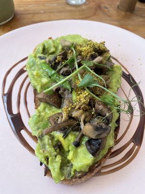 one little asparagus… and one slice of bread. Definitely not enough!   at Kynd Community - Seminyak in Seminyak