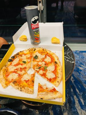 Miss Margherita Pizza with Pringles at Kynd Community - Seminyak in Seminyak