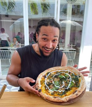 Big pizza!  at Kynd Community - Seminyak in Seminyak