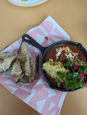 Shaka Shuka with scrambled tofu at Kynd Community - Seminyak in Seminyak