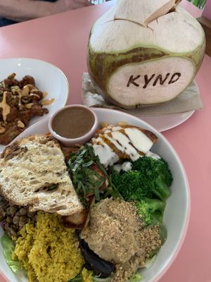 Buddha bowl and buffalo cauliflower   at Kynd Community - Seminyak in Seminyak