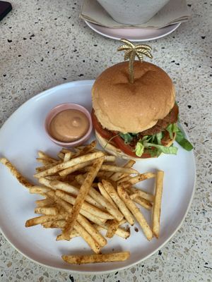 Cheekan Zinger Burger  at Kynd Community - Seminyak in Seminyak