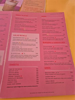 Menu at Kynd Community - Seminyak in Seminyak