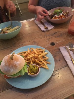 big mac & fries. the loaded nachos were amazing! at Kynd Community - Seminyak in Seminyak