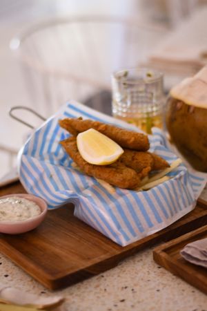 Fish & chips at Kynd Community - Seminyak in Seminyak