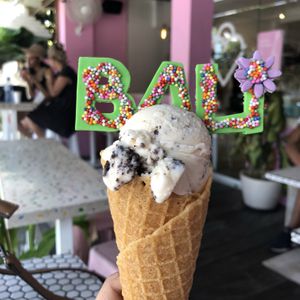 Orea vanilla ice cream from kynd ice cream parlour  at Kynd Community - Seminyak in Seminyak