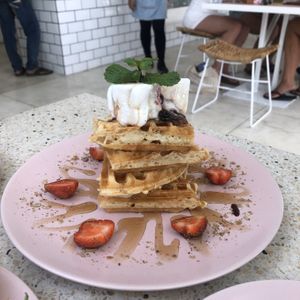 Dream boat waffle at Kynd Community - Seminyak in Seminyak