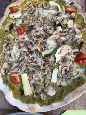 It was my first time trying Tarts Flambées. And I would say that it was pretty good. La Potagette was delicious…It had  many veggies in it.   at La Cour des Anges in Colmar