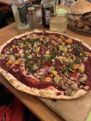 Tarte flambée    at La Cour des Anges in Colmar