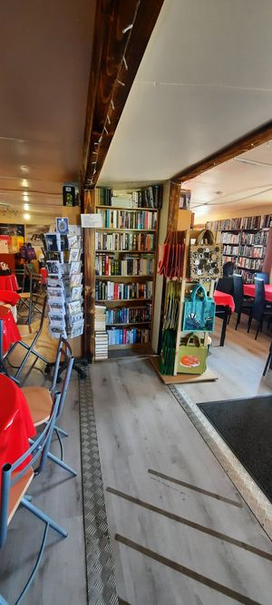 Inside the cafe at Curious Cat Coffee Shop in New Pitsligo