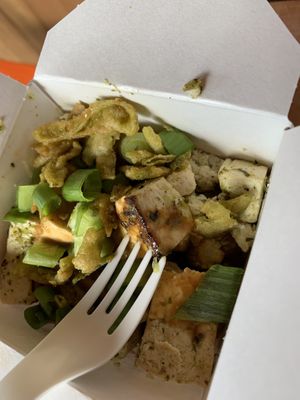 Delicious noodle bowl  at Canyon Lodge Cafeteria in Yellowstone National Park