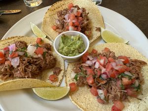 Jackfruit tacos   at Obsidian Dining Room @ Old Faithful Snow Lodge in Yellowstone National Park