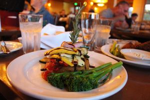 Polenta Fritter at Obsidian Dining Room @ Old Faithful Snow Lodge in Yellowstone National Park