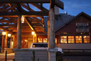 Old Faithful Snow Lodge Obsidian Dining Room at Obsidian Dining Room @ Old Faithful Snow Lodge in Yellowstone National Park