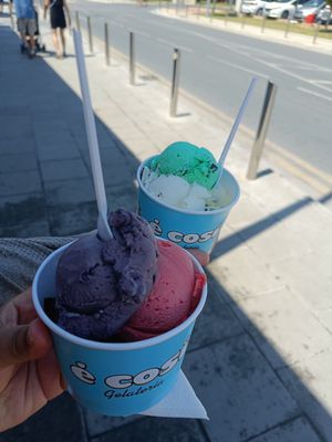 Front one is vegan at E Cosi Gelateria in Paphos