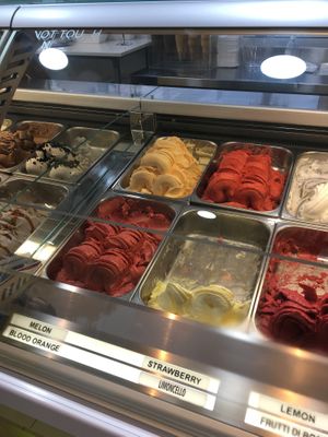 Vegan ice creams  at E Cosi Gelateria in Paphos