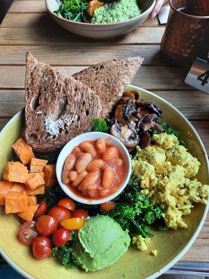 Vegan brekky at Buddha Bowl Cafe in Newtown