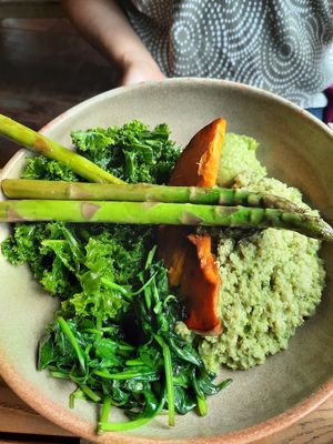 Green Buddha Bowl at Buddha Bowl Cafe in Newtown