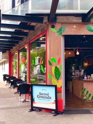 Outdoor Seating at Buddha Bowl Cafe in Newtown
