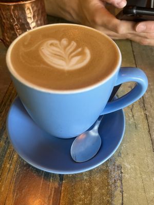 Oat flat white   at Buddha Bowl Cafe in Newtown
