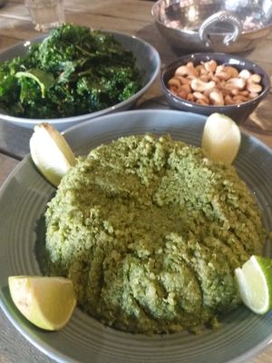 Quinoa salad, kale and cashews at Buddha Bowl Cafe in Newtown