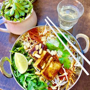 Tamari Noodle Bowl  at Buddha Bowl Cafe in Newtown