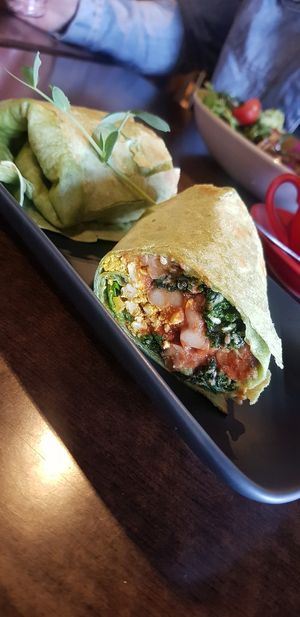 Vegan breakfast burrito- was on the specials board at Buddha Bowl Cafe in Newtown