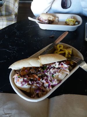 Ratatouile in turkish bread at Buddha Bowl Cafe in Newtown