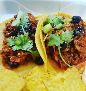 EBN's Auhmazing Vegan Tacos!  at EBN's Vegan Cuisine in Charlotte