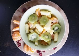 Tropical fruit salad at Freshys in Skopje