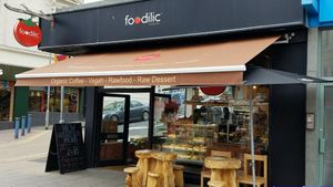 outside at Foodilic in Brighton