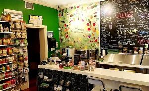 Health store and restaurant at Sanatos Healthy Market in Coral Gables