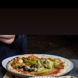 Vegan pizza at Pizzateca da Tonis in Flensburg
