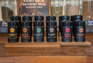 Spice mixtures from local producer at Pfünderli in Widen