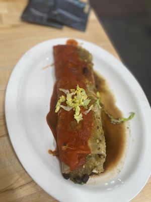 Vegan burrito  at Sweetwater Harvest Kitchen in Santa Fe